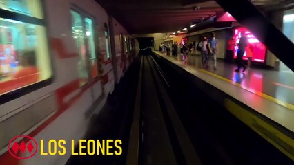 Voyage en cabine sur la ligne 1 du métro de Santiago