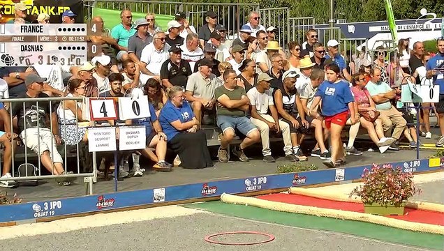 Finale FRANCE vs BERLIER - Objat : International à pétanque triplette senior open - Août 2023
