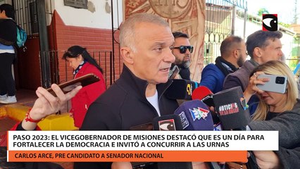 Paso 2023 El Vicegobernador De Misiones Destacó Que Es Un Día Para Fortalecer La Democracia E Invitó A Concurrir A Las Urnas