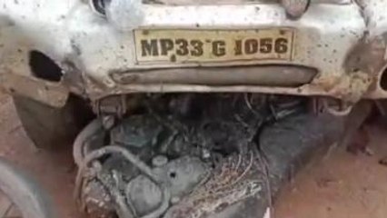 शिवपुरी : पिकअप वाहन ने मारी बाईक में टक्कर, गंभीर घायल