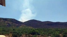 Diyarbakır Lice'de dün başlayan yangına yetersiz müdahale: Yangın tepelerde devam ediyor