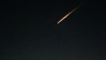 Meteor shower lights throw the night sky and amazes people who spot it in Melbourne, Australia