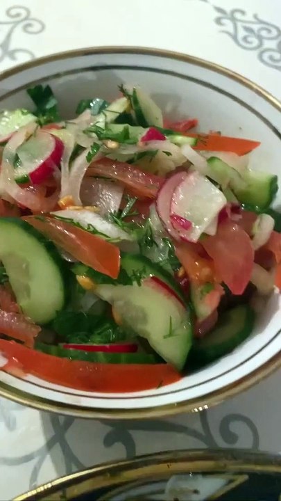 festive table in kazakhstan