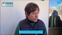 Mariano Penas votó en La Plata