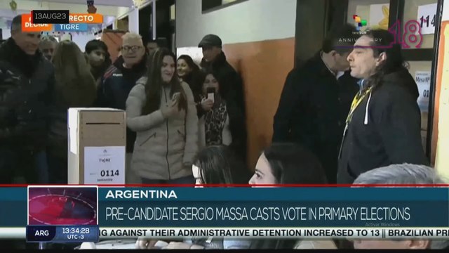 FTS 12:30 13-08: Millions of Argentines go to the polls for primary elections