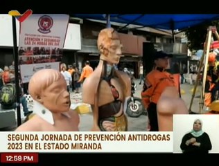 Realizan segunda Jornada de Prevención Antidrogas 2023 en el municipio Guaicaipuro del edo. Miranda