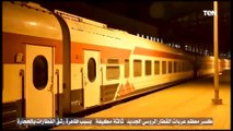تعرض زجاج عدد كبير من عربات قطار مطروح القاهرة للاتلاف والكسر نتيجة تعرضه للرشق بالحجارة