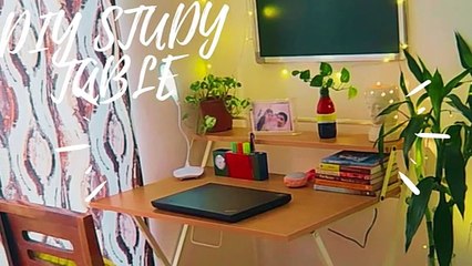 STUDY TABLE MAKEOVER OR WORK FROM HOME SPACE | HOME HACKS & REMEDIES