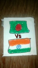 Bangladesh flog and Indian flog/15 August drawing