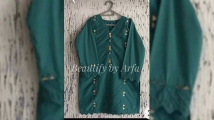 How to design plain dresses// plain suit designing ideas