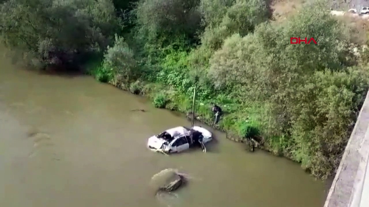 Accident de voiture dans la rivière Yesilirmak : 5 blessés