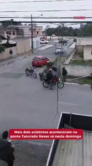 Mais dois acidentes na ponte Tancredo Neves só neste domingo