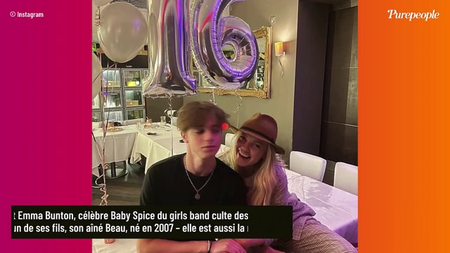 Emma Bunton : L'ex-Spice Girl célèbre les 16 ans de son fils Beau, un vrai beau gosse... très différent d'elle !