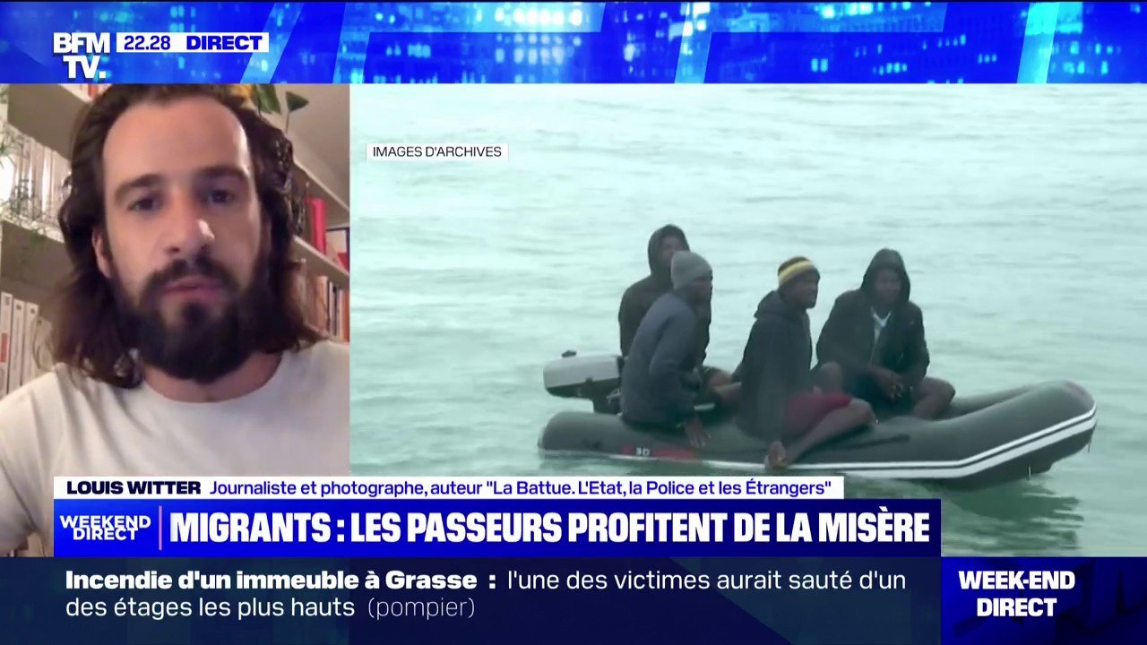 Traversée de la Manche par les migrants: "Les passeurs que l'on voit traduits devant la justice sont des petites mains", affirme Louis Witter
