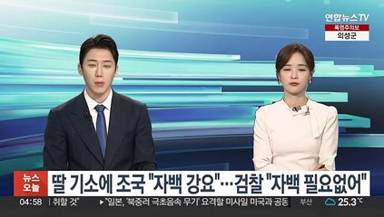 딸 기소에 조국 "자백 강요"…검찰 "자백 필요없어"