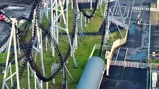 A Terrifying Roller Coaster Ride Takes a Shocking Backwards Twist
