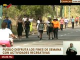 Caraqueños disfrutan los fines de semana de espacios públicos para el deporte y esparcimiento