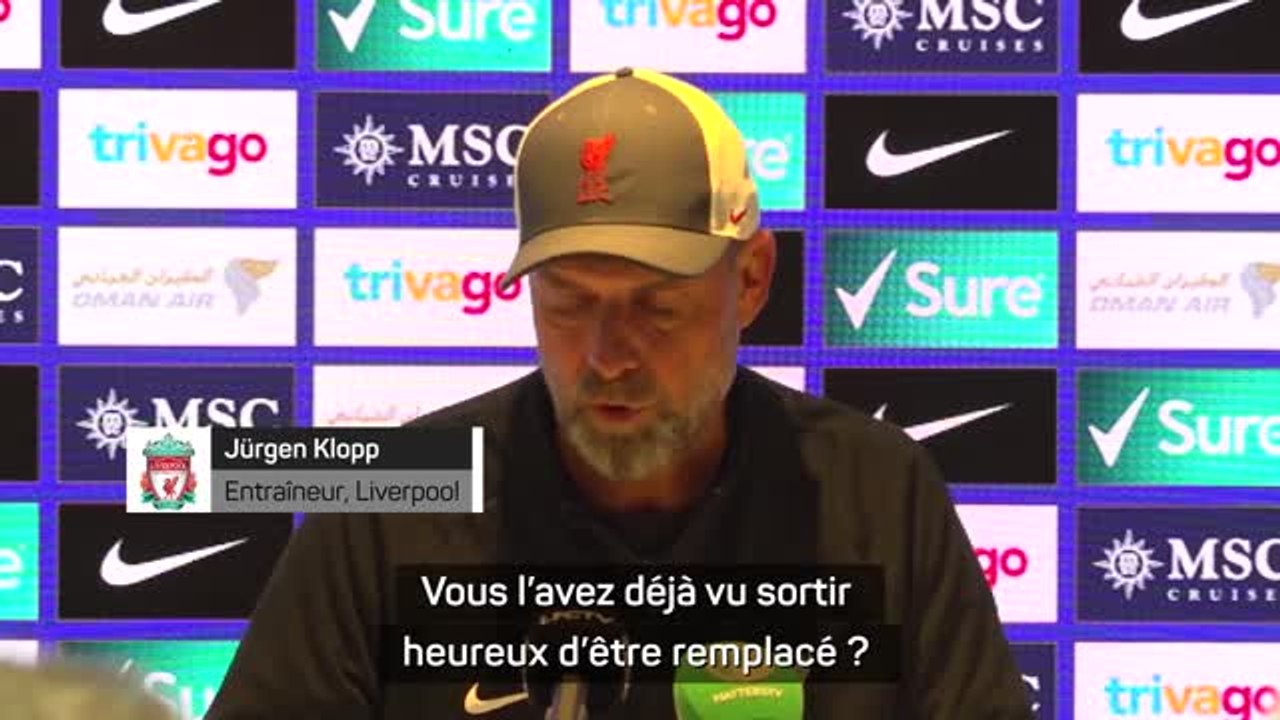 Liverpool - Klopp sur la sortie houleuse de Salah : "Vous l'avez déjà vu heureux d'être remplacé ?"