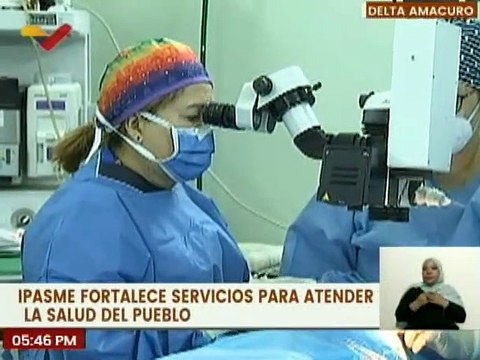 IPASME atendió a pacientes con patologías oftalmológicas en el estado Delta Amacuro