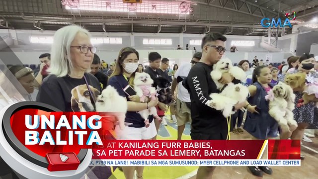 Pet owners at kanilang furr babies, rumampa sa pet parade sa Lemery, Batangas | UB