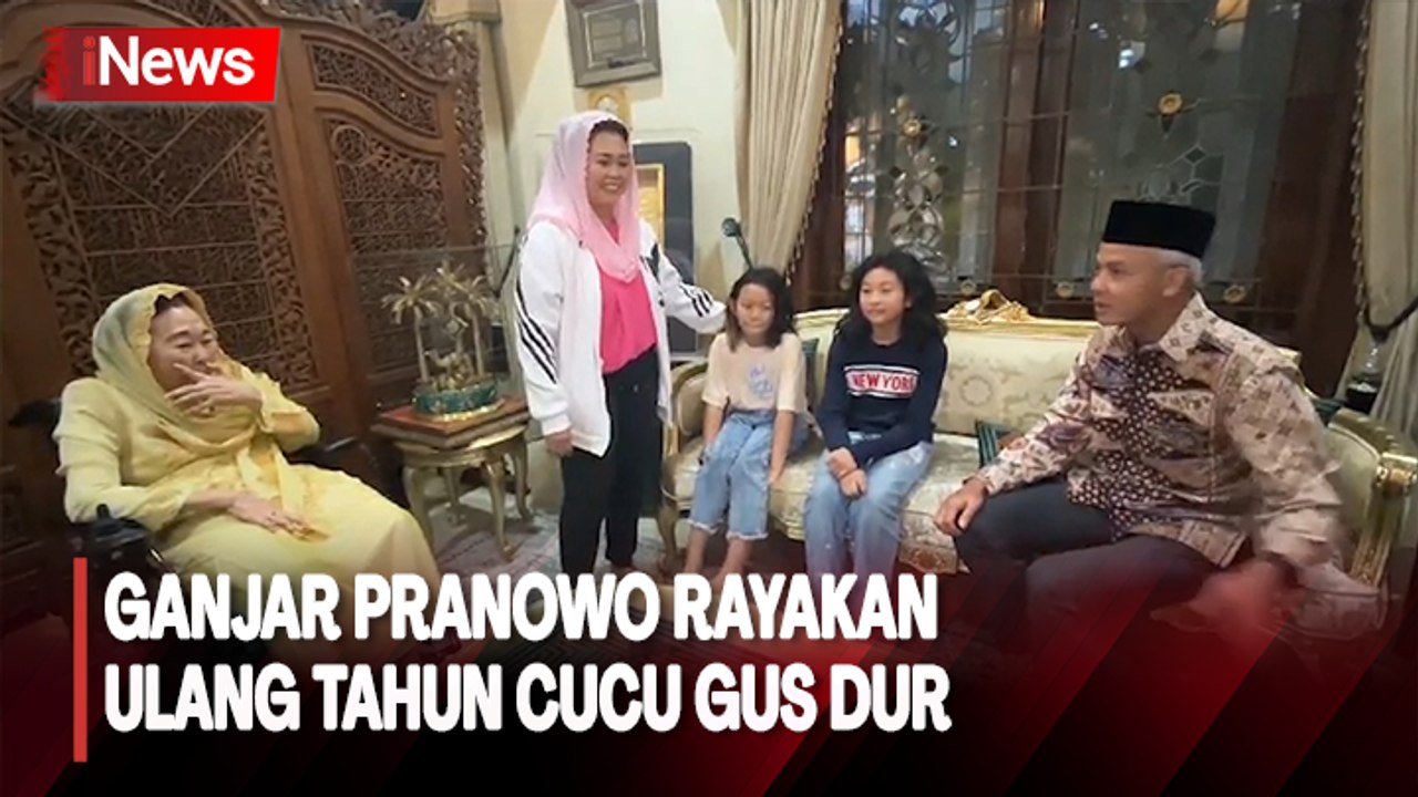 Sambangi Keluarga Gus Dur, Ganjar Pranowo Ikut Rayakan Ulang Tahun Cucu Gus Dur