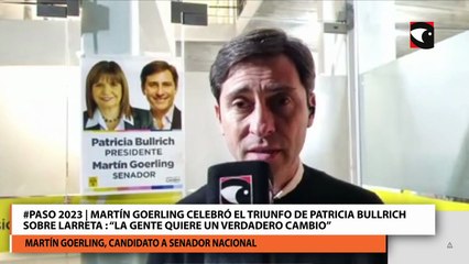 #Paso 2023  Martín Goerling Celebró El Triunfo De Patricia Bullrich Sobre Larreta   La Gente Quiere Un Verdadero Cambio