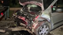 Sakarya’da otomobil ile hafif ticari araç kafa kafaya çarpıştı: 5 yaralı