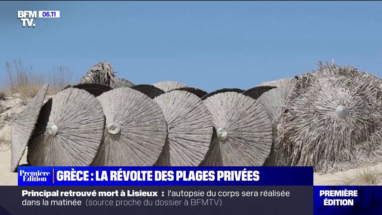 En Grèce, les habitants manifestent face à la privatisation des plages