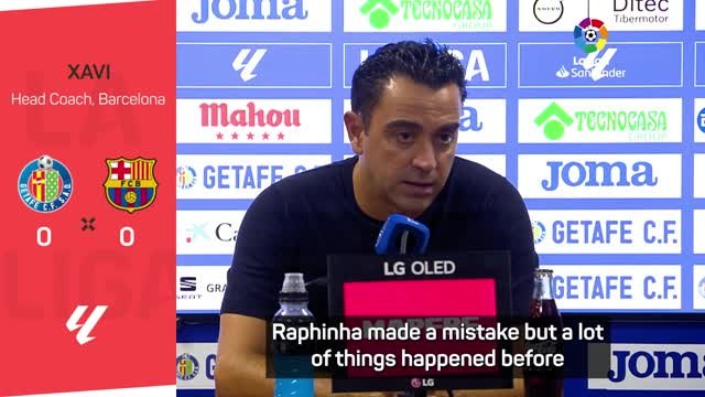 Xavi slams 'embarrassing' refereeing after Getafe draw