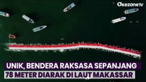 Serunya Perayaan HUT RI Ke-78 Tahun dengan Mengarak Bendera Merah Putih di Laut