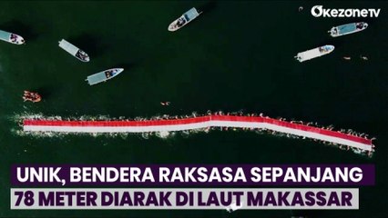 Download Video: Serunya Perayaan HUT RI Ke-78 Tahun dengan Mengarak Bendera Merah Putih di Laut