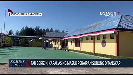 Tak Berizin, Kapal Asing Masuk Perairan Sorong Ditangkap