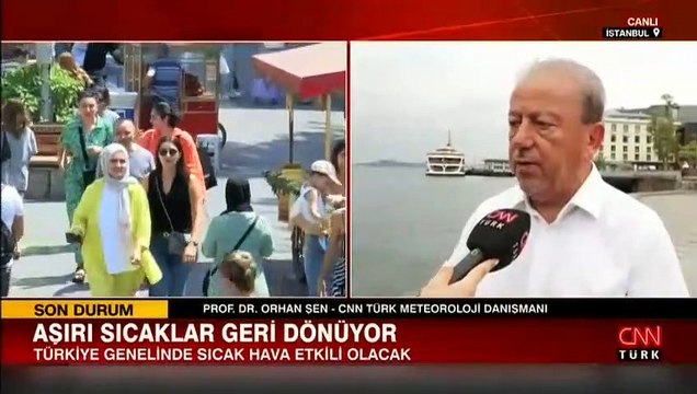Yeni sıcak hava dalgası geliyor... Prof. Dr. Orhan Şen canlı yayında son hava durumunu açıkladı