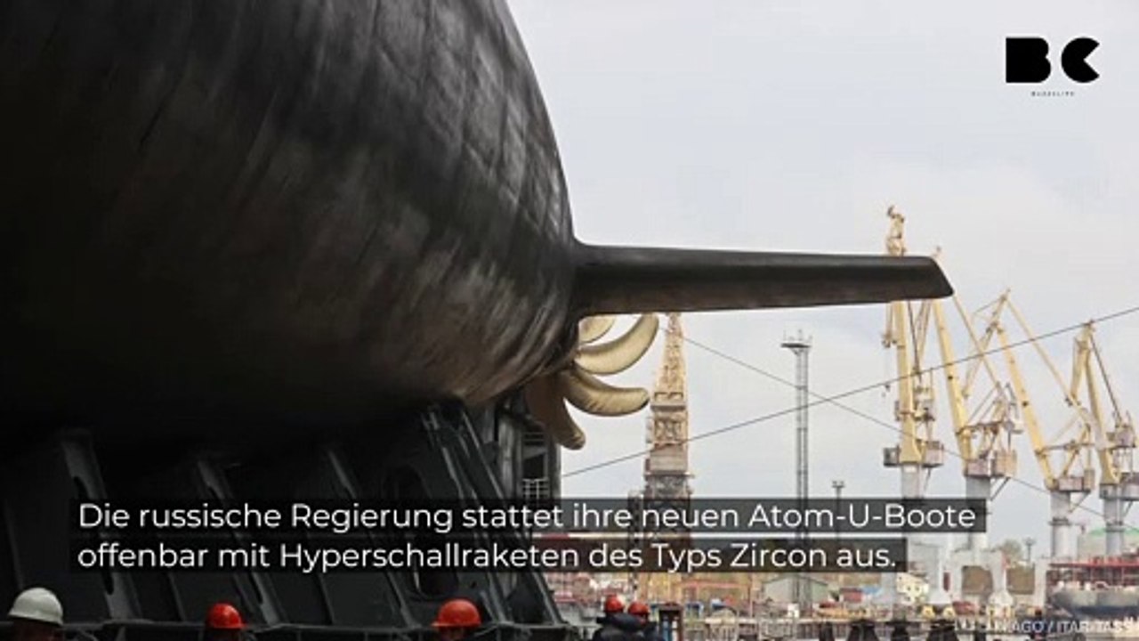 Russische Atom-U-Boote werden wohl mit Hyperschallraketen ausgestattet