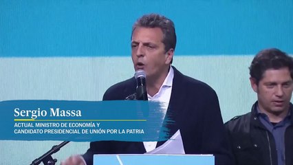 Sergio Massa: "Vamos a dejar hasta nuestra última gota de transpiración para seguir siendo gobierno en Argentina"