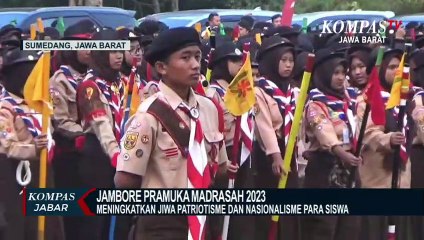 Ribuan Siswa Madrasah Sejawa Barat Ikuti Jambore Pramuka
