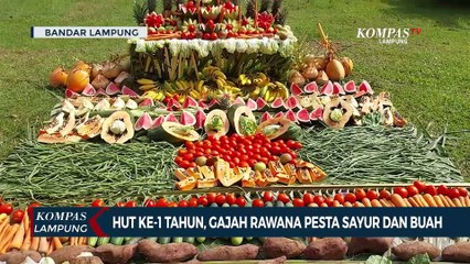 Gajah Rawana Rayakan Hari Lahir dengan Tumpeng Sayur dan Buah