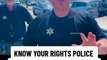 COP GETS OWNED BY A BRAVE MAN !  KNOW YOUR RIGHTS ! 1ST AMENDMENT FREE EDUCATION !  HE THOUGHT HE WAS SO TOUGH !