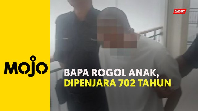 Rogol dua anak kandung, bapa dipenjara 702 tahun, 234 sebatan