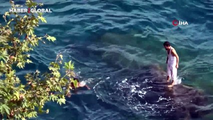 30 metrelik falezlerde ölümle dans ettiler