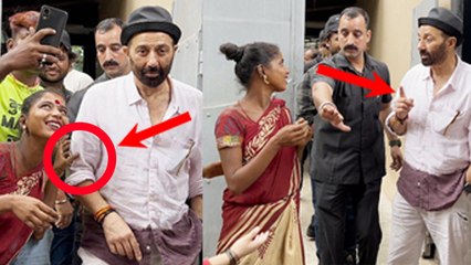 Sunny Deol Lady Fan के Touch पर Angry Reaction Viral, Fans बोले Attitude आ गया...| Boldsky