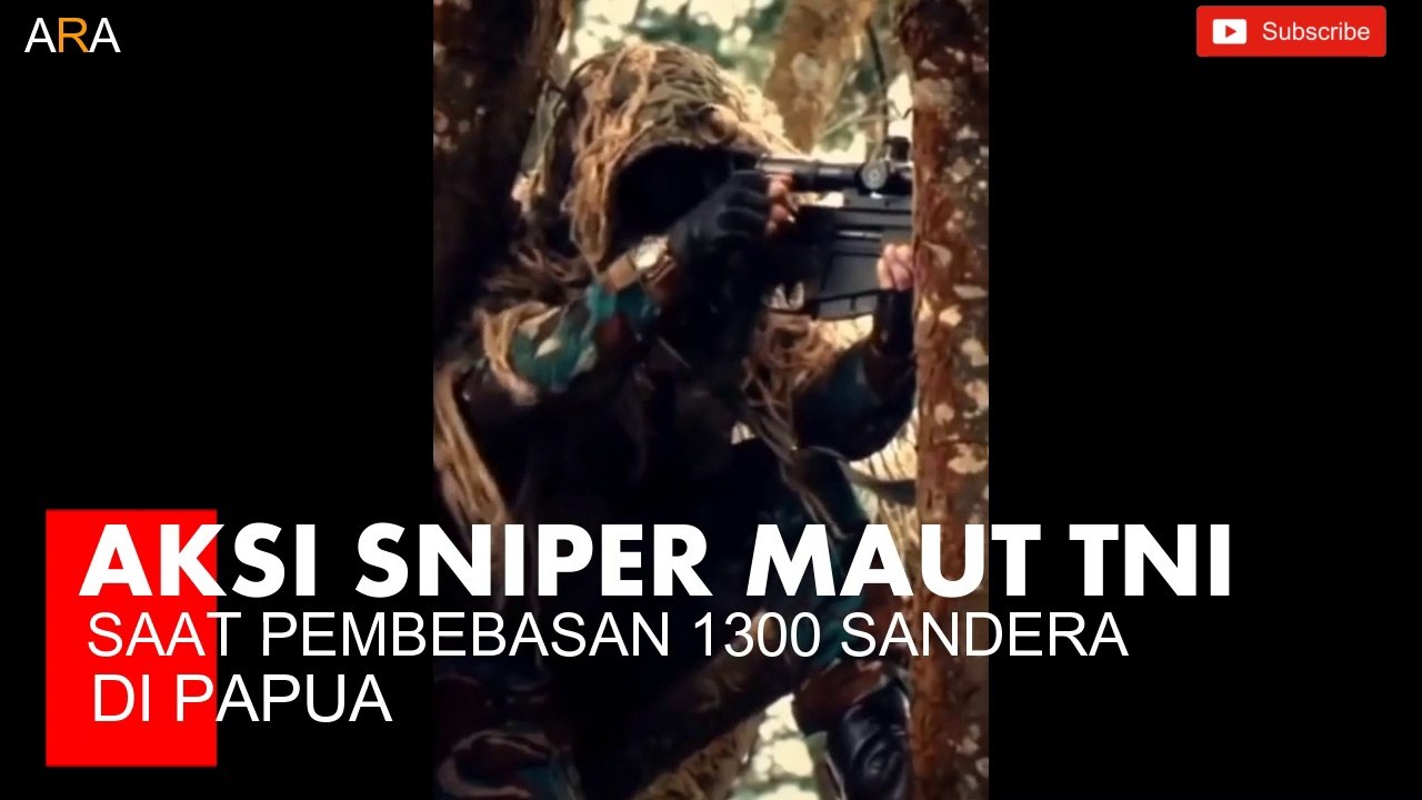 Aksi Sniper Maut TNI dalam pembebasan 1300 warga di Papua