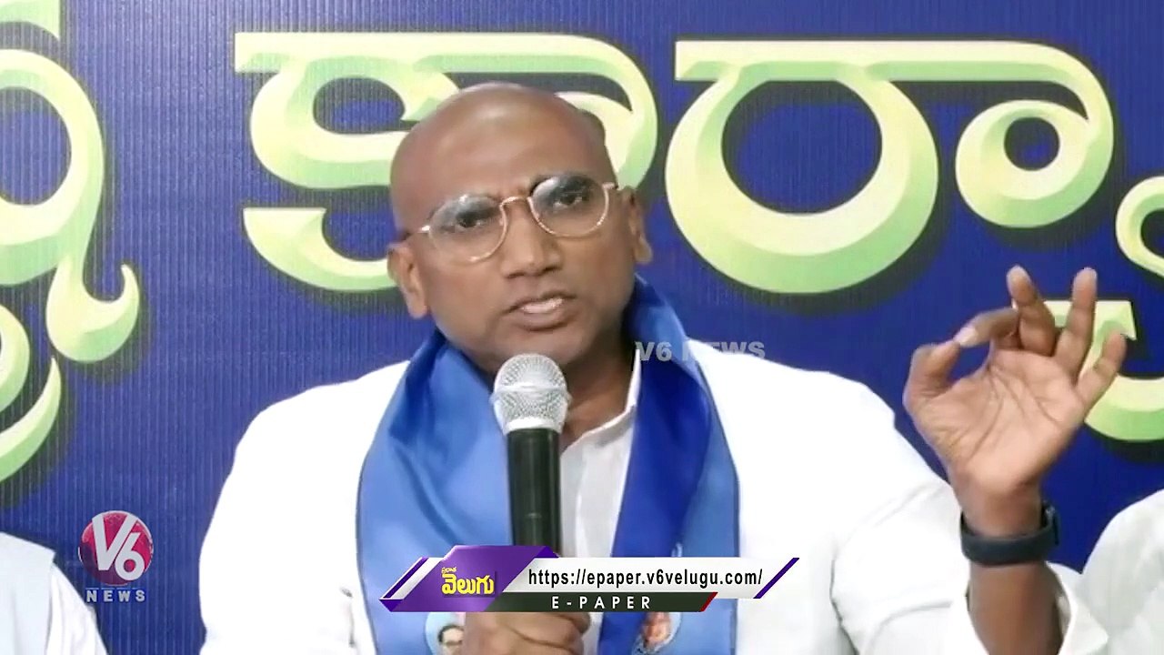 Srinivas Goud Very Close To CM KCR, That's Why Gives Minister Post, Says RS Praveen Kumar _ V6 News (2)