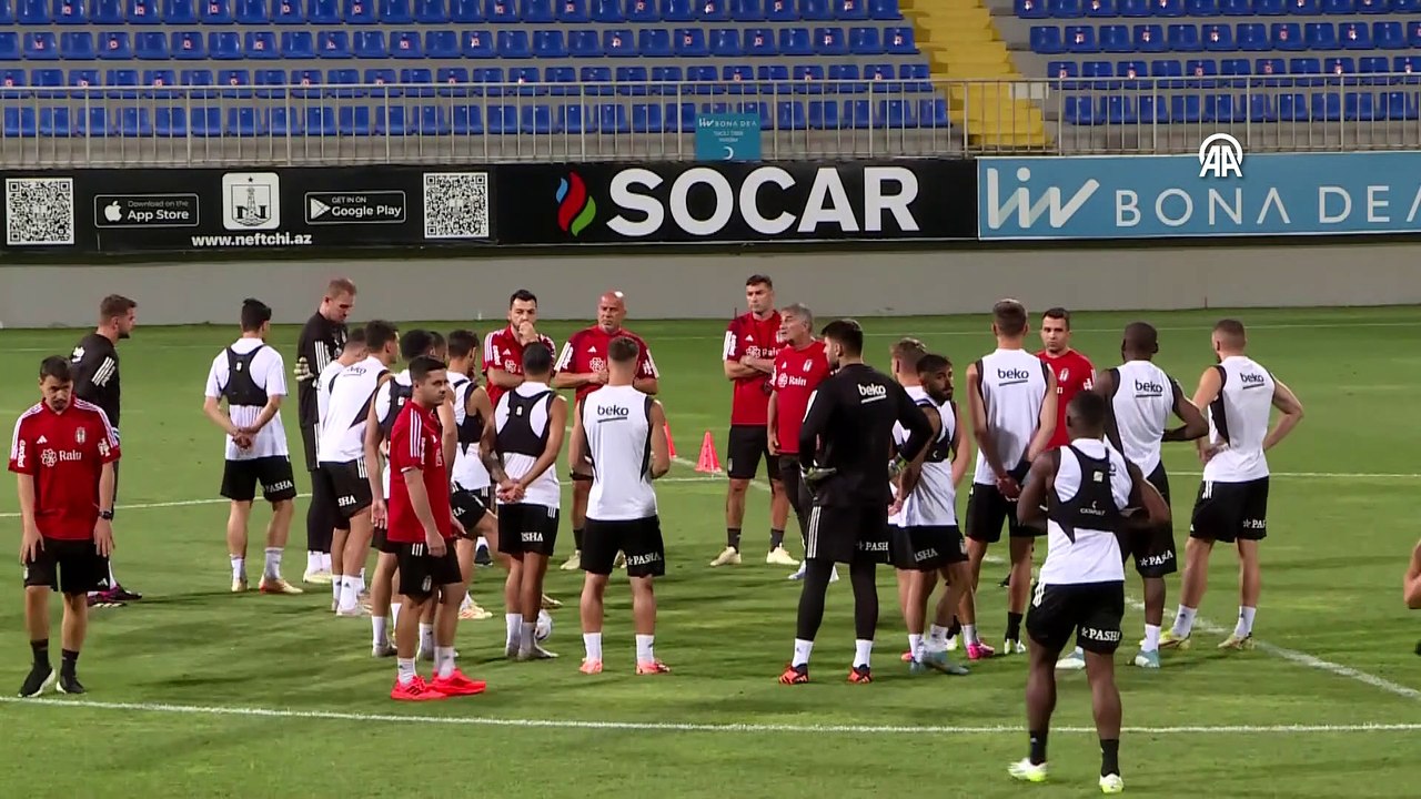 BAKÜ - Beşiktaş, Neftçi maçı hazırlıklarını tamamladı