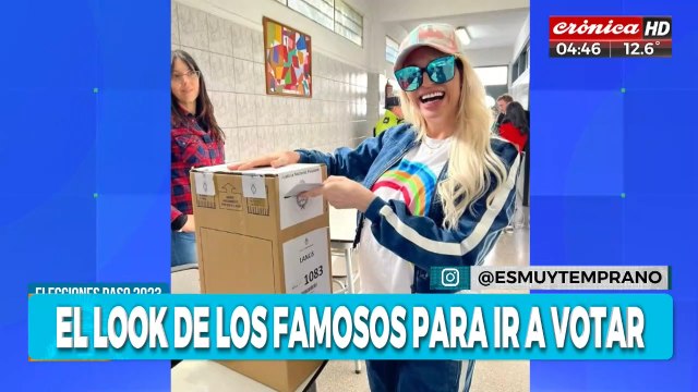 Elecciones 2023: el look de los famosos para ir a votar