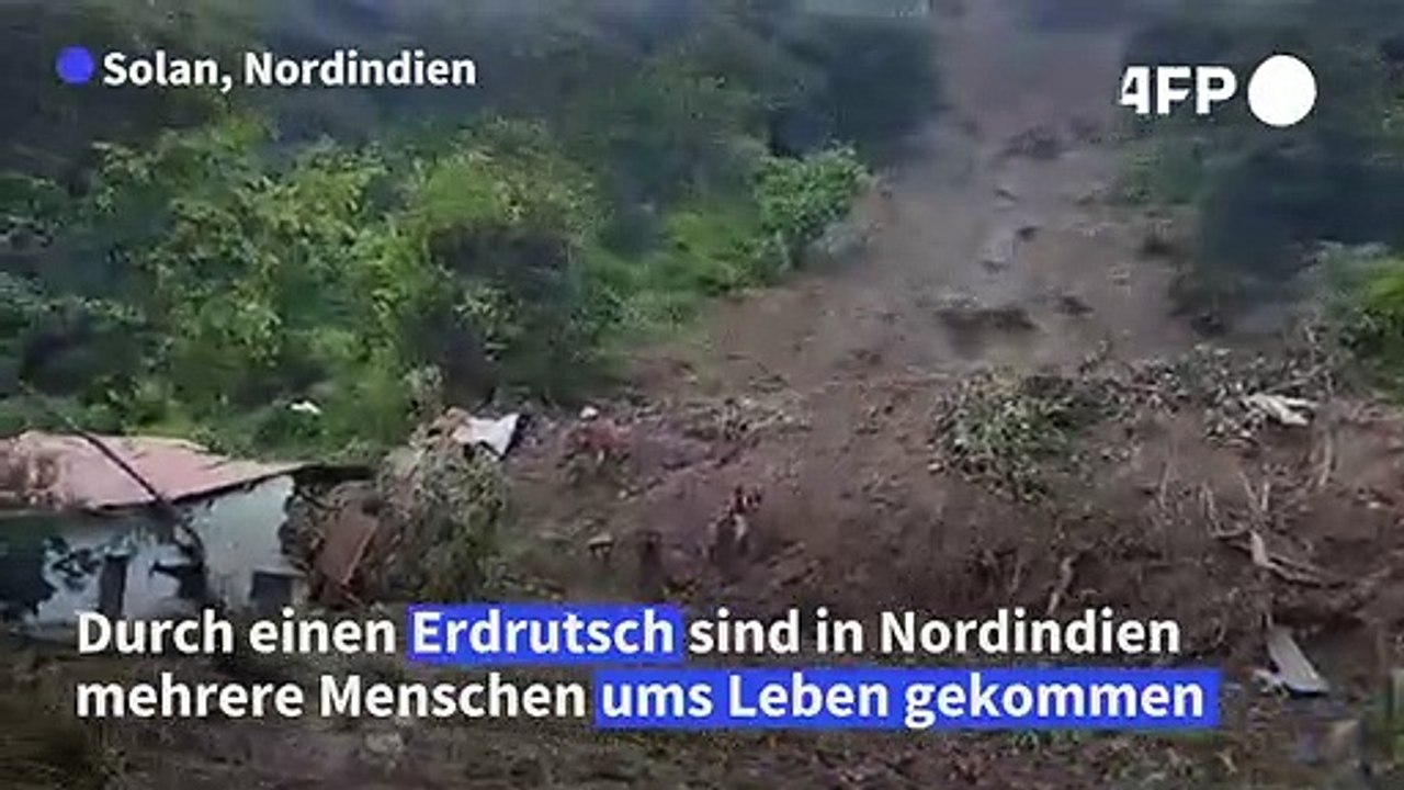 Tote durch Erdrutsch in Indien