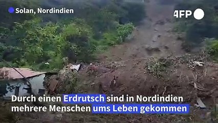Tote durch Erdrutsch in Indien