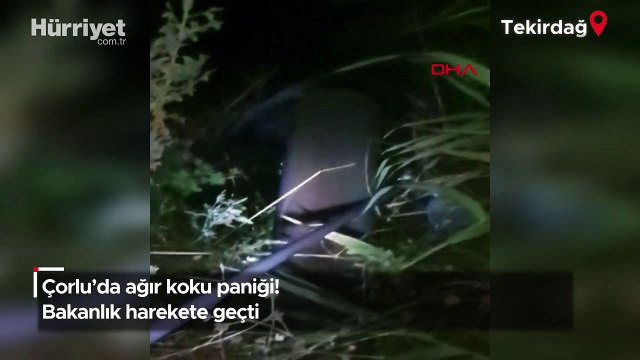 Çorlu'da ağır koku paniği! Bakanlık harekete geçti