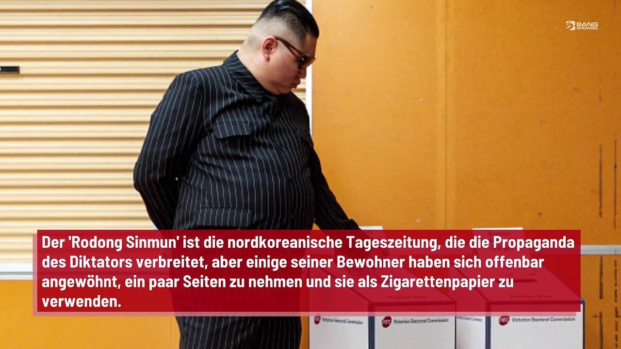 Kim Jong-un schickt Menschen, die seine Zeitung als Zigarettenpapier verwenden, in den Gulag