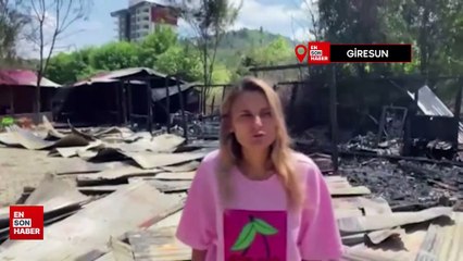 Giresun’da 8 bungalov ev ve restoran kundaklandı